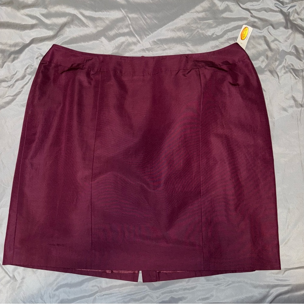 Talbots Red Mini Pencil Skirt for Work